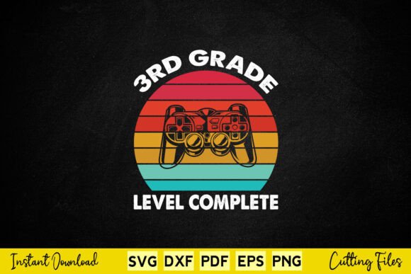 3rd Grade Level Complete Video Gamer Graphics for Crafts