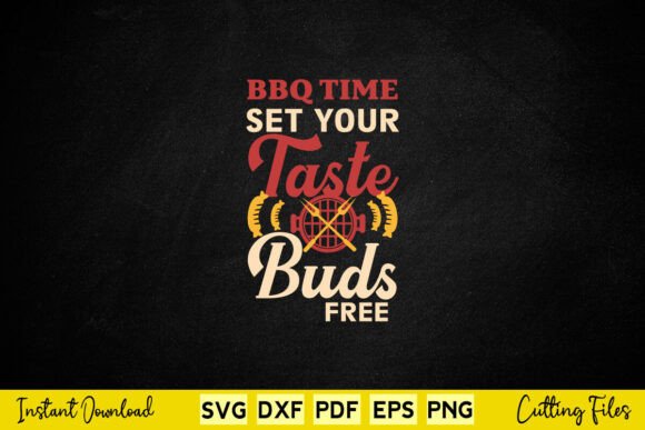 BBQ Time SVG Design for Crafts and Graphics