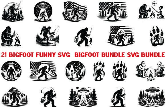 Bigfoot Bundle Graphics for Creative Crafts