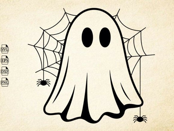 Cute Ghost SVG for Embroidery Projects