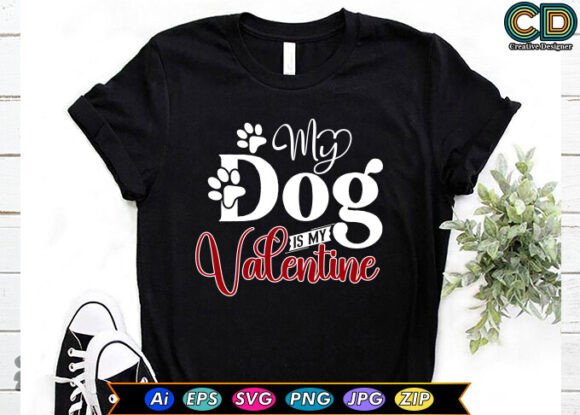 My Dog is My Valentine Graphics for Bloggers